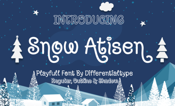 Snow Atisen Font Fonts Free Download Snow Atisen Font - Featured Image