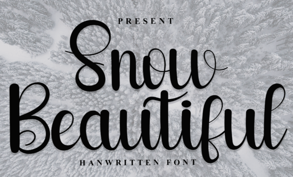Snow Beautiful Font - Featured Image