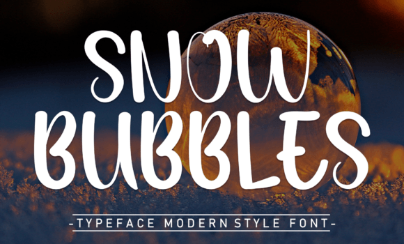Snow Bubbles Font - Featured Image