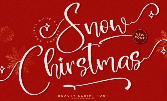 Snow Chirstmas Font - Featured Image