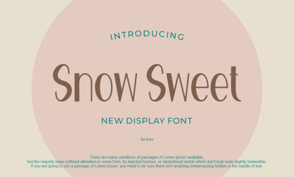 Snow Sweet Font - Featured Image