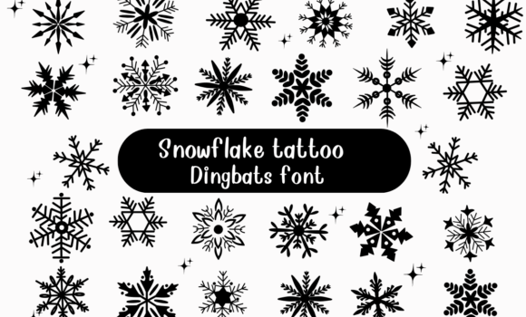 Snowflake Tattoo Font - Featured Image